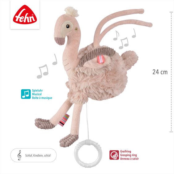 Fehn Mini music box 24 cm - Flamingo