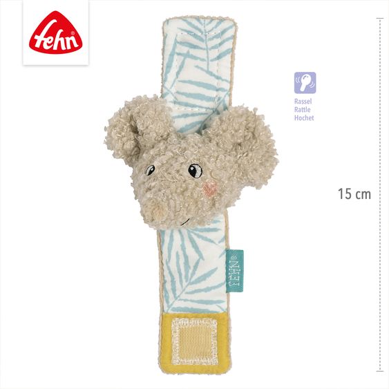Fehn Rassel-Armband - Elefant