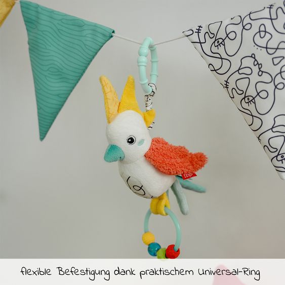 Fehn Hanging toy chirping bird 23 cm - DoBabyDoo