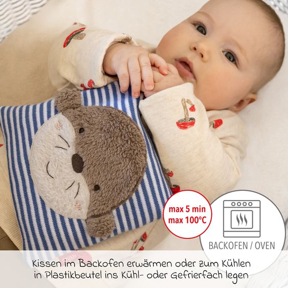 Fehn Wärmekissen mit Kirschkern-Füllung 17 x 17 cm - Otter
