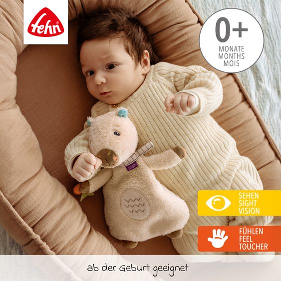 Fehn Animale riscaldante con imbottitura di noccioli di ciliegia 25 cm - Capibara