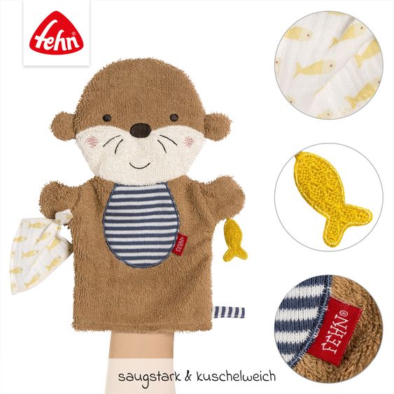 Fehn Gant De Toilette - Loutre