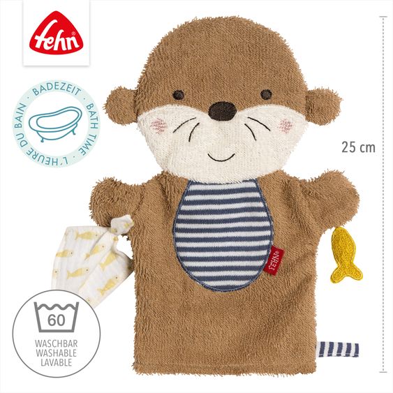 Fehn Gant De Toilette - Loutre