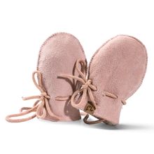 Moffole in pelle di montone Maxi con cordoncino - Rosa