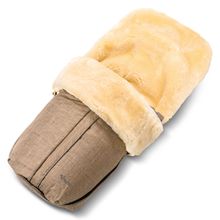 Lammfell-Fußsack Aspen für Buggy, Sport- & Kinderwagen - Beige Melange