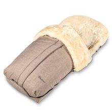 Lammfell-Fußsack Cortina für Buggy, Sport- & Kinderwagen - Beige Melange