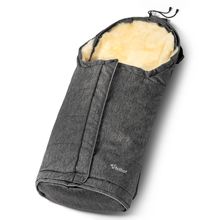 Lammfell-Fußsack Hochsölden für Buggy, Sport- & Kinderwagen - Graphite Melange