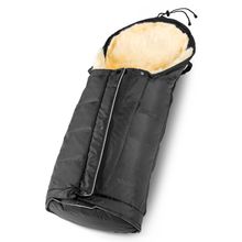 Lammfell-Fußsack Hochsölden für Buggy, Sport- & Kinderwagen - Schwarz