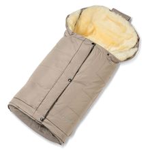 Lammfell-Fußsack Kitzbühl für Buggy, Sport- und Kinderwagen - Beige