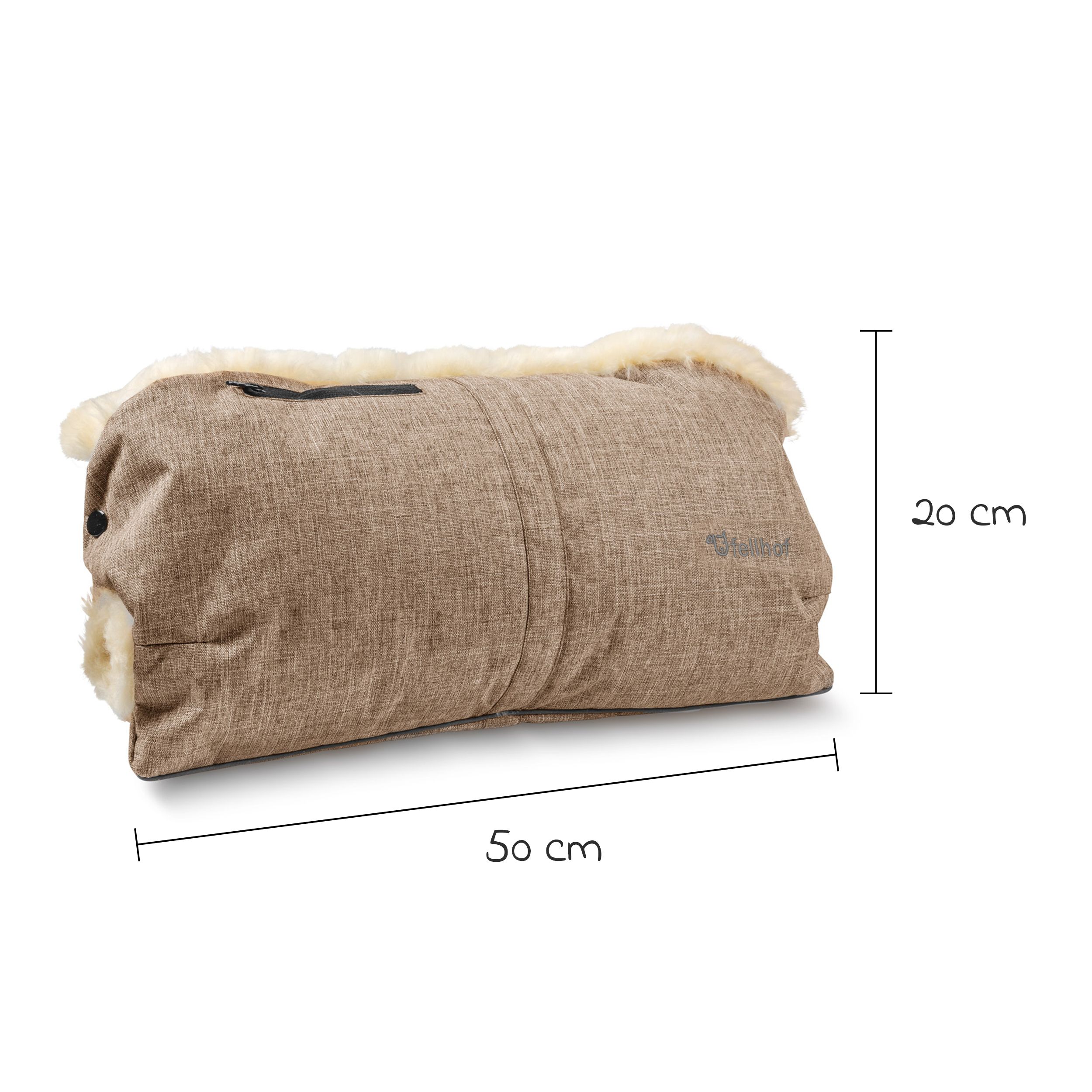 Baby Fell Sottofondo In Pelliccia Di Agnello Vera 35x75 Cm - Per Passeggino E Lettino, Made In Germany