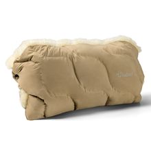 Scaldamani in pelle d'agnello Winterberg per passeggino, carrozzina e carrozzina - Beige