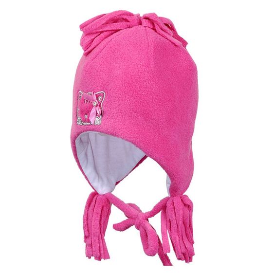 Fiebig Mütze zum Binden Flausch - Pink - Gr. 49