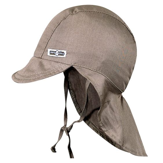 Fiebig Schirmmütze mit Nackenschutz - Taupe - Gr. 47