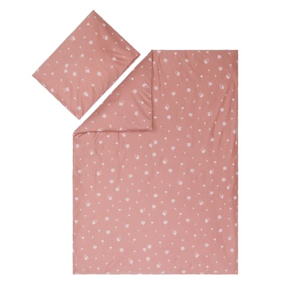 Fillikid 2.tlg. Bettwäsche 100 x 135 xm / 40 x 60 cm - Pusteblume - Rosa