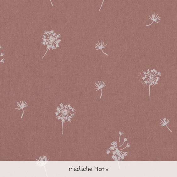 Fillikid 2.tlg. Bettwäsche 100 x 135 xm / 40 x 60 cm - Pusteblume - Rosa