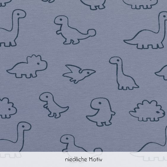 Fillikid 2-pcs. Bedding Set Blanket 100 x 135 cm / Pillow 40 x 60 cm made of cotton - Blue