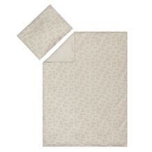 2-pcs. Bedding Set Blanket 100 x 135 cm / Pillow 40 x 60 cm made of cotton - Beige