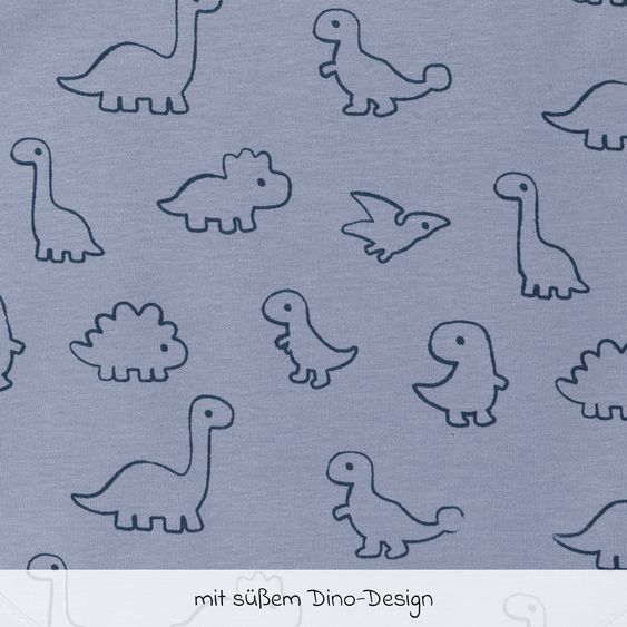 Fillikid 2-tlg. Lätzchen-Set mit wasserdichter Innenschicht - Dino - Blau