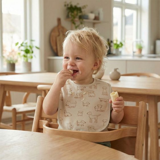Fillikid 2-tlg. Lätzchen-Set mit wasserdichter Innenschicht - Hund - Beige