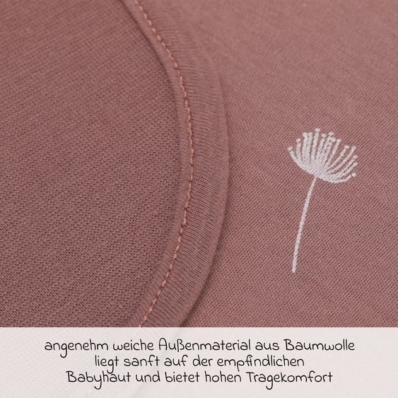 Fillikid 2-tlg. Lätzchen-Set mit wasserdichter Innenschicht - Pusteblume - Rosa