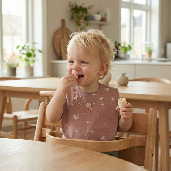 Fillikid 2-tlg. Lätzchen-Set mit wasserdichter Innenschicht - Pusteblume - Rosa