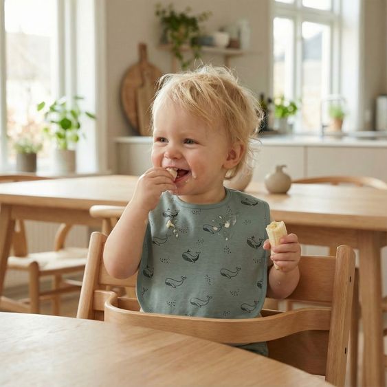 Fillikid 2-tlg. Lätzchen-Set mit wasserdichter Innenschicht - Wal - Grün