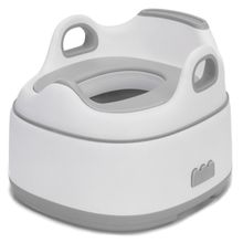 3 in 1 Pentolino multifunzione Potty Trainer Vasino, Riduttore WC & Sgabello - Bianco Grigio