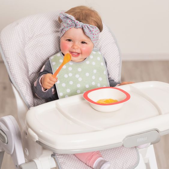 Fillikid 7er Pack Klett-Lätzchen XXL - Modern Art - Grün