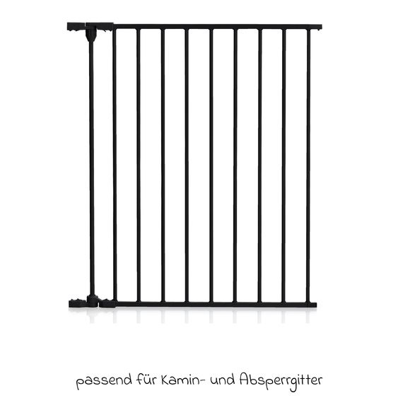 Fillikid Absperrgitter-Verlängerung 65 cm passend für Kamin- & Absperrgitter - Schwarz