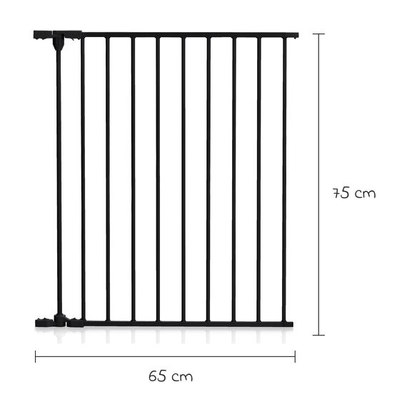 Fillikid Absperrgitter-Verlängerung 65 cm passend für Kamin- & Absperrgitter - Schwarz