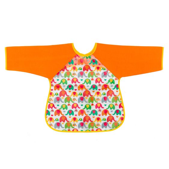 Fillikid Ärmel-Lätzchen Folie 2er Pack - Elefanten - Orange