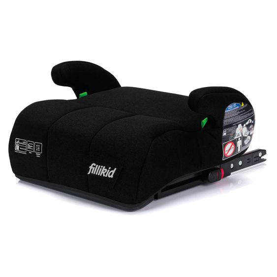 Fillikid Booster Car Seat Booster Comfort i-Size from 7 years - 12 years (125 cm - 150 cm) with ISOFIX attachment - Black
