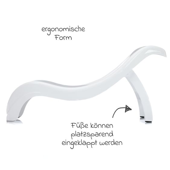 Fillikid Baby-Badewannensitz Delfin mit ergonomischer Form - Grau