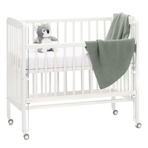 Fillikid Copertina per neonati Coperta Cosy in maglia per coccolare, coprire o stendere 80 x 100 cm - Verde