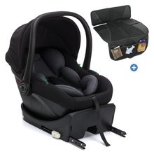 Set Seggiolino auto per neonati Neo SL dalla nascita fino a 13 kg (40 cm - 87 cm) solo 3,20 kg, riduttore seduta, base Isofix incl. protezione imbottita - Nero