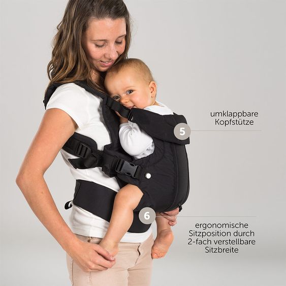 Fillikid Baby sling Walk 4in1 - Black