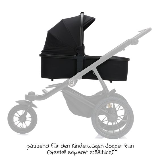 Fillikid Babywanne für Jogger Run - Schwarz Melange