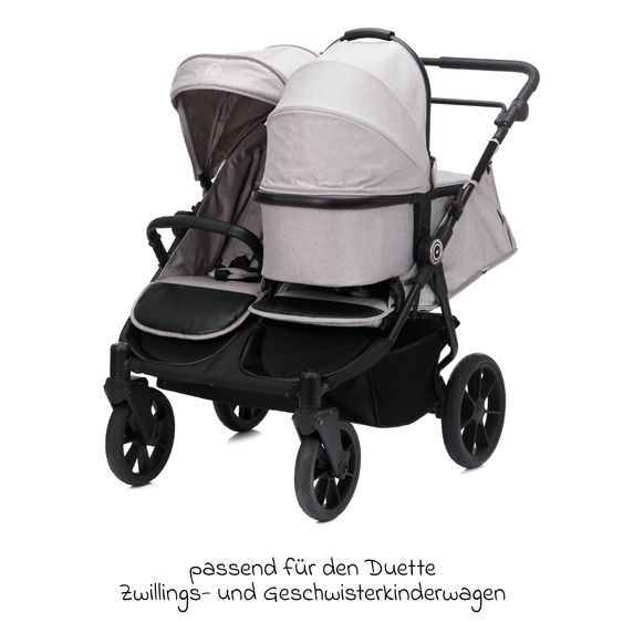 Fillikid Babywanne für Zwillingswagen Duette - Grau