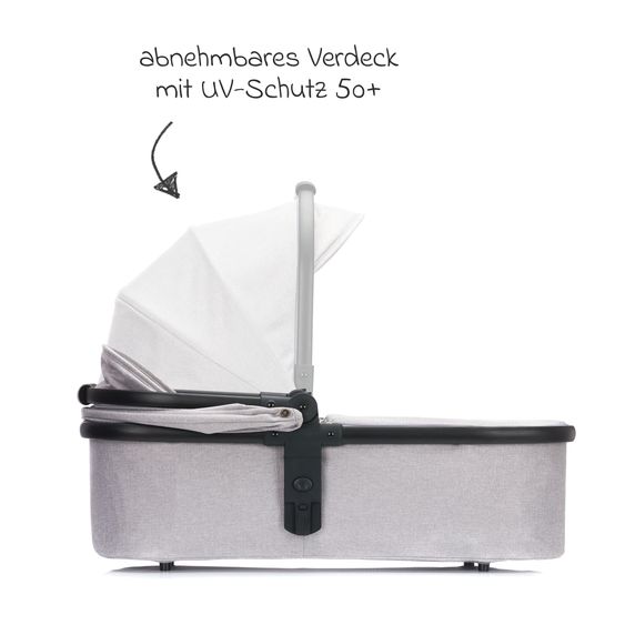 Fillikid Babywanne für Zwillingswagen Duette - Grau