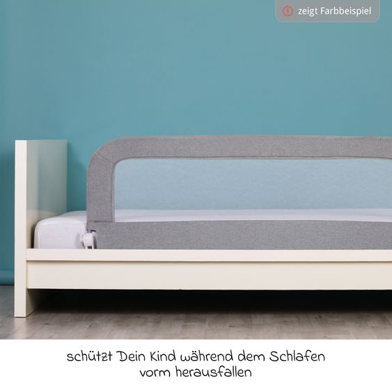 Fillikid Bettgitter Lara mit Klappmechanismus für Standard- und Boxspringbetten inkl. Spanngurt - Mint