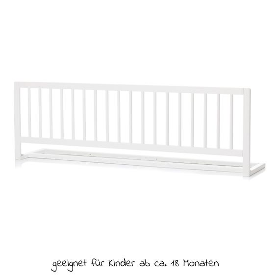 Fillikid Bed rail Lilly solid beech wood 140 x 45 cm - White