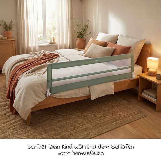 Fillikid Sponda letto Lina XL con meccanismo pieghevole per letti standard e boxspring incl. cinghia di tensione 180 x 50 cm - Mint