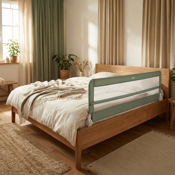 Fillikid Sponda letto Lina XL con meccanismo pieghevole per letti standard e boxspring incl. cinghia di tensione 180 x 50 cm - Mint