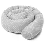 Bed snake and nest 190 cm - dots gray