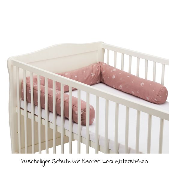 Fillikid Verme da letto con imbottitura in poliestere incluso il rivestimento 190 - Dandelion - Rosa