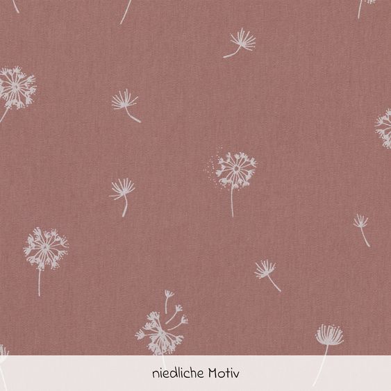 Fillikid Verme da letto con imbottitura in poliestere incluso il rivestimento 190 - Dandelion - Rosa