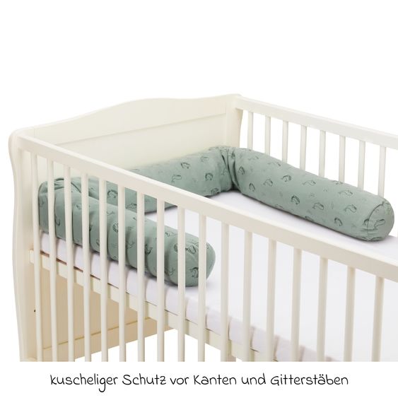 Fillikid Verme da letto con imbottitura in poliestere incluso il rivestimento 190 - Balena - Verde