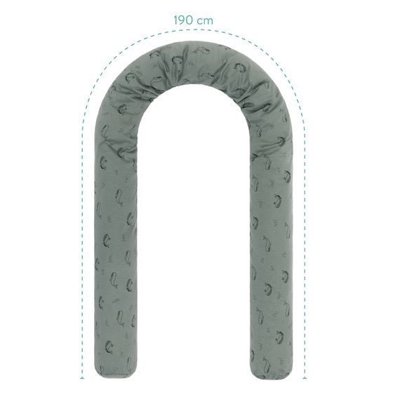 Fillikid Verme da letto con imbottitura in poliestere incluso il rivestimento 190 - Balena - Verde