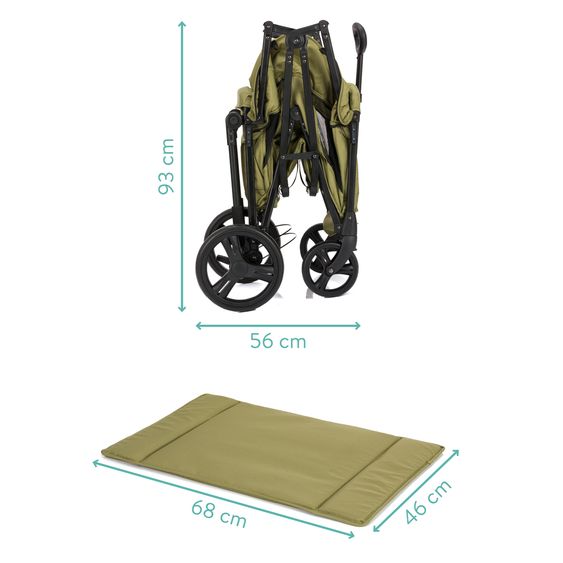 Fillikid Chariot De Transport Oskar Pour 2 Enfants Max. Charge 80 Kg - Vert Noir