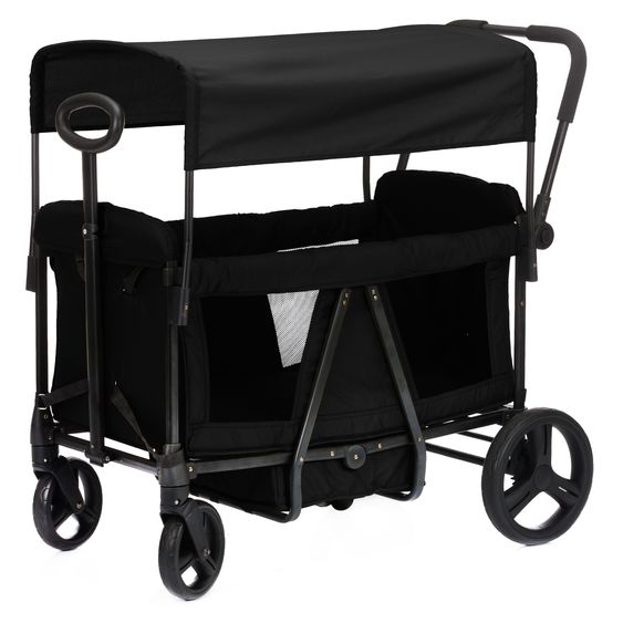 Fillikid Bollerwagen Oskar für 2 Kinder max. Belastung 88 kg - Schwarz
